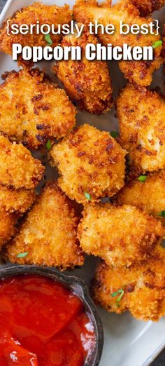 If you’ve never tried it before, it features tender chunks of chicken breast that have been breaded and deep-fried to golden brown perfection. Popcorn Chicken Recipe Easy, Easy Popcorn Chicken, Baked Popcorn Chicken, Easy Popcorn, Fried Chicken Nuggets, Popcorn Chicken Recipe, Crispy Chicken Sandwiches, Crispy Chicken Recipes