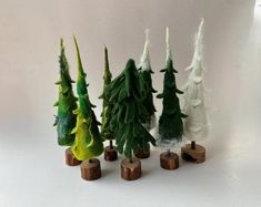 Single Hand Felted Christmas Trees Ornaments Xmas Tree Christmas Decoration Ornament Wet Felted Tree Set - Etsy UK Felted Tree, Christmas Trees Ornaments, Tree Christmas Decoration, Felt Christmas Decorations, Handmade Christmas Tree