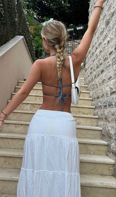 Croatia Outfits, Sail Croatia, Maxi Skirt Casual, Mode Hippie, Europe Outfits, Skirt Casual, Devil Wears Prada, Fire Fits, Long Skirts