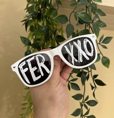 White Feid Sunglasses perfect accessory for concerts or cute selfies 👀 Permanent vinyl make sure to fill out personalization White Plastic Sunglasses For Gift, White Plastic Sunglasses As Gift, White Sunglasses With Uv Protection As Gift, White Tinted Festival Sunglasses, Ferxxo Glasses, Concert Accessories, Cute Selfies, Concert Merch, Permanent Vinyl