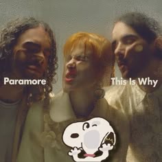 three people standing next to each other with the caption paramore this is why