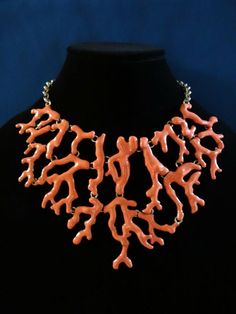 Coral Reef Fashion, Coral Headpiece, Pearl And Coral Necklace, Coral Shapes, Ocean Inspired Jewelry, Black Coral, Statement Choker, Ocean Inspired, Coral Jewelry