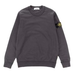 STONE ISLAND Crewneck Sweatshirt 'Dark Grey' 761563051-V0065 Stone Island Sweater, Streetwear Clothes, Limited Edition Sneakers, Apparel Shop, Sports Sneakers, Pretty Clothes, Stone Island, Christmas List, Grey Sweater