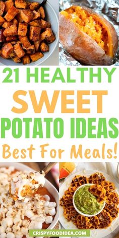 Here you get some delicious sweet potato recipes that you will love! Healthy Lunch Meal Prep Sweet Potato, Easy Healthy Dinner Sweet Potato, What To Do With A Sweet Potato, Recipes With Frozen Sweet Potatoes, Meal Prep Sweet Potatoes Baked, Easy Meals With Sweet Potatoes, Dinners With Sweet Potatoes Healthy, Healthy Ways To Cook Sweet Potatoes, East Sweet Potato Recipes