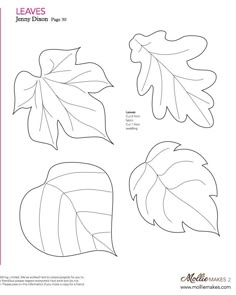 the leaves are cut out and ready to be used in paper crafts