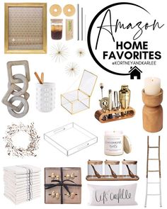 an assortment of home favorites and decorative items