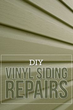 Repair Vinyl Siding, Vinyl Soffit, Cleaning Vinyl Siding, House Repair