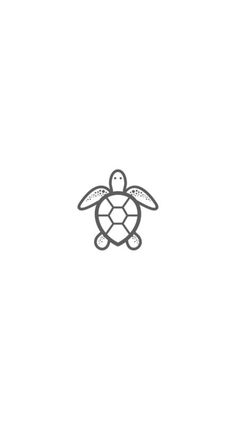 a black and white drawing of a turtle