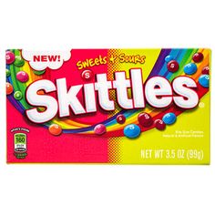 skittles candy bar on a white background