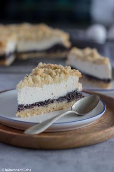 a piece of pie on a plate with a fork