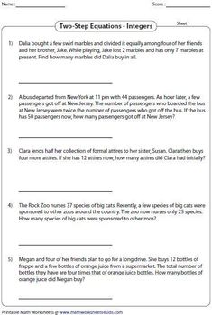 worksheet for two - step exams with answers on how to use them