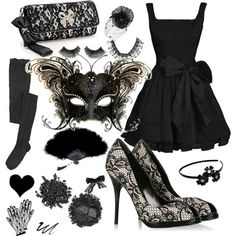 1000+ ideas about Black Masquerade Dress on Pinterest | Masquerade dresses, Short masquerade dress and Masquerade ball dresses Masquerade Party Outfit, Masquerade Ball Outfits, Masquerade Outfit, Masquerade Halloween, Masquerade Theme, Outfit Ideas For Church, Latina Outfit, Masquerade Costumes, Halloween Masquerade