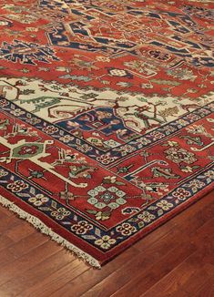 Serapi WV-80024562, India Driver Shoes, Heriz Rugs, Caucasian Rug, Types Of Rugs, Corner Designs, Earth Tones, Woven Rug, Iran, Rugs On Carpet