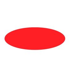 a red circle on a white background