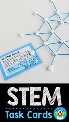 Stem Task Cards, Process Poster, Stem Activities For Kids, Winter Activities For Kids