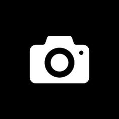 a black and white photo with the camera icon