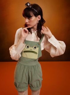 Over The Garden Wall Greg Frog Shortalls | Hot Topic Over The Garden Wall Greg, Frog Costume, Emily The Strange, Art Costume, Her Universe, Over The Garden Wall, Easy Costumes, Lady And The Tramp, Just The Way