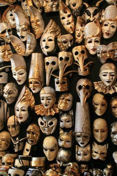 Types Of Masks, Venetian Costumes, The Mask Costume, Pierrot Clown, Venice Mask, Carnival Of Venice, Joan Baez, Joe Cocker, Venetian Masks