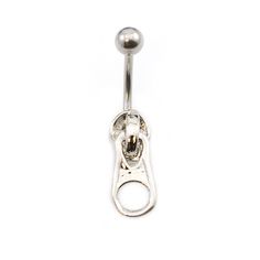 Navel Ring with Zipper Design 14g Description Navel Ring with Zipper Design 14g Measurement: 14g (1.6 mm), 10 mm length shaft, 5mm top ball  Show your love for fashion and clothe wearing this unique belly ring Shipping and Returns We are a U.S. based seller and all of our products are shipped from the United States.  You can return any product within 30 days from purchase date. We Care And Will Reply Within 24-48 Hrs! Belly Button Piercing Zipper, Belly Button Piercing Outfits, Double Belly Piercing, Nana Banana, Unique Belly Rings, Button Piercing, Belly Button Jewelry, Navel Jewelry, Belly Jewelry