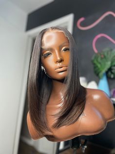 Size: Custom Color: Brown ombré Length: 14in Wig type: 5x5 Hd Closure wig Texture: Straight Hair type: Human Hair Density/Thickness: 150% Natural This wig comes pre-plucked, bleached and styled in a middle part Straight Middle Part Wig, Middle Part Wigs, 5x5 Closure Wig, Brown Ombre, Middle Part, Hair Density, Closure Wig, Middle Parts, Human Hair Wig