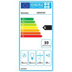 an energy label with different colors and symbols