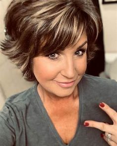 Best Shags For Over 50, Cute Shaggy Hairstyles, Brown Hair With Highlights And Layers Short, Reverse Wedge Haircut, Short Shaggy Bob Choppy Layers Shag Hairstyles Medium Lengths, Flippy Short Hair, Short Hairstyle Women Shag, Womens Shag Haircut Short