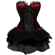 Vampire Stuff, Red And Black Corset, Gothic Stuff, Black Corset Dress, Corset Outfits, Fashion Corset, Black Tutu, Enchanted Evening, Corset Skirt