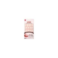 KISS Salon Acrylic Nude French Manicure Chip-Proof Smudge-Proof Ready-To-Wear Fake Nails are the easiest and quickest way to get a perfect, professional looking nude French manicure at home. Style ‘Cashmere’ features medium length, oval shaped glue-on nails with a bubble-free, flawless finish. These false nails are thinner at the cuticle for a seamless look. These DIY fake nails have the look and strength of salon acrylic nails, but they glue-on in minutes and require no curing lights. Acrylic-i Nude French Manicure, Salon Acrylic Nails, Kiss Acrylic Nail Kit Tutorials, Kiss Press On Nails French Tip, Kiss Nails Glue On French Tip, Diy Fake Nails, French Manicure At Home, Kiss Press On Nails Petite, Kiss Press On Nails Ulta Beauty