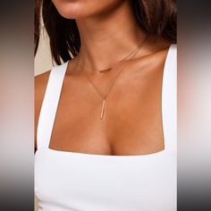 There Is Nothing Better Than An Essential Accessory Like The Lulus Bring You Cheer Gold Layered Bar Charm Necklace To Bring A Smile To Our Face! Two Layers Of Shiny Gold Chain Feature A Matching Horizontal And Vertical Bar Charm. Lobster Clasp Closure. Shortest Chain Measures 14" Long With A 3" Extender Chain. Longest Chain Measures 18" Long. 90% Brass, 10% Steel. Layer Bars, Gray Necklace, Vegan Purses, Sterling Silver Cross Necklace, Mini Necklace, Vertical Bar, Multi Layer Necklace, Stone Pendant Necklace, Faux Pearl Necklace