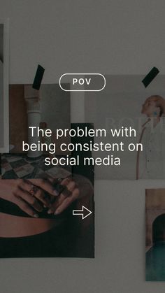 the problem with being content on social media