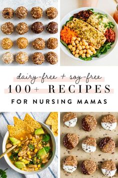 Mspi Diet, Breastfeeding Snacks, Dairy Free Protein, Dairy Free Breastfeeding, Dairy Free Recipes Dinner, Soy Free Dairy Free, Soy Free Recipes, Breastfeeding Foods, Lactation Recipes