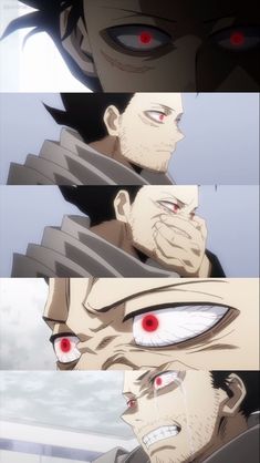 an image of some anime characters with red eyes