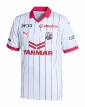 the soccer jersey is white and red