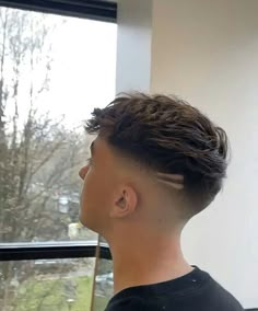 Haircut Mid Fade, Men Blonde Hair, Low Fade Haircut