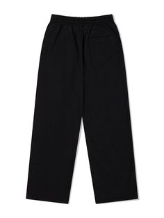 This is a trendy and unique pants by FALLETT that is made out of high quality and sturdy material. With distinctive mood of the design and comfortable wear, you can style it for your casual and young daily outfit.- Relaxed wide silhouette- Adjustable string on the waist and hem- Young and unique mood Black Wide Leg Pants With Pockets And Straight Hem, Black Cotton Pants With Straight Hem, Black Wide Leg Pants With Pockets For Streetwear, Black Straight Hem Cotton Pants, Black Cotton Athleisure Sweatpants, Streetwear Ankle-length Wide Leg Pants, Black Straight Hem Bottoms For Streetwear, Black Bottoms With Straight Hem For Streetwear, Black Streetwear Bottoms With Straight Hem