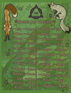 a poster with names for the animals in different languages and numbers, including an image of two