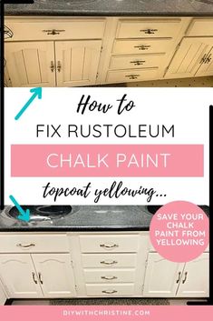 how to fix rustoleum chalk paint on cabinets