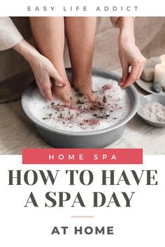 70 DIY Spa Treatments To Enjoy A Spa Day At Home! - Easy Life Addict Diy Spa Day At Home Date Night, Spa Body Treatments, Diy Spa Day At Home For Couples, Spa Day Food, Spa Day Ideas At Home, Spa Ideas At Home, Diy Spa Products