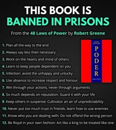 this book is banned in prison from the 48 laws of power by robert greene