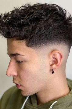 Bangs For Men, Hairstyle Bangs, Boys Haircut Styles, Fade Haircuts For Men, Fade Haircut Styles, Best Fade Haircuts, Short Hair For Boys, Curly Hair Fade, Low Fade Haircut