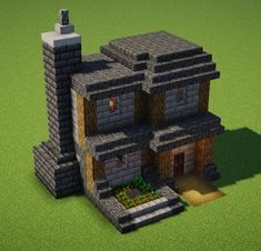 a small house made out of some sort of bricks