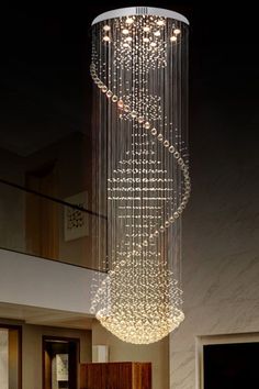 Raindrop Crystal Chandelier Ball Shape - SamuLighting Staircase Lighting, Crystal Ceiling Light, Crystal Light, Modern Ceiling Light, Lamps Ceiling, Bedroom Hallway, Crystal Sphere, Flush Mount Lighting, Rain Drops