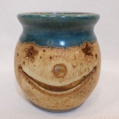 Hand Made Signed Pottery Smiley Face Jack-O-Lantern Votive Candle Holder Luminary. Drip Glazed, signed "BWS" on the bottom. Excellent condition,  no chips, scratches or cracks.  CLEAN! See photos for details. Plant Planters, Votive Candle Holder, Votive Candle, Votive Candle Holders, Votive Candles, Jack O, Smile Face, Smiley Face, Jack O Lantern