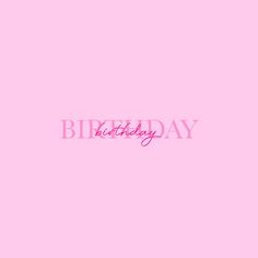 a pink birthday card with the words happy birthday written in large letters on it's left side