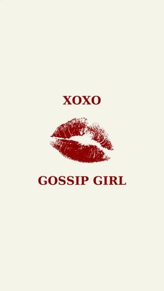 Red Wallpaper With Quotes, Girly Phone Backgrounds, Quotes Red Aesthetic, Gossip Girl Logo, Xoxo Wallpapers, Vintage Widgets