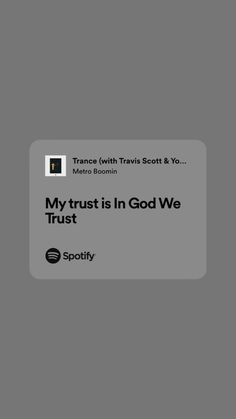 the text reads, my trust is in god we trust