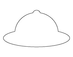 a black and white drawing of a hat