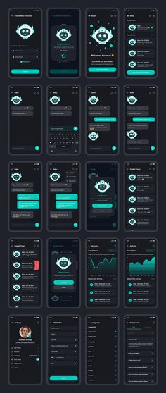 Bobo - ChatBot Messenger App UI Kit Premium &amp; High Quality UI Kit of Chat Bot Messenger App (iOS/Android Support, 80+ Screens, with Design System Included) Chat App Ui Design, Chat Ui Design, Chat App Design, Ios App Design Inspiration, Chat App Ui