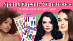 Seasonal Color Palettes: Your Best Blues | Gabrielle Arruda True Spring Palette, Deep Winter Colors, Flamboyant Natural