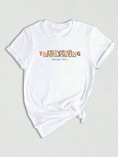 Celebrate the spirit of gratitude and togetherness with our festive Thanksgiving Shirt!  Perfect for the joyous occasion of Thanksgiving, this Happy Thanksgiving T-shirt is designed to spread warmth, love, and appreciation during the holiday season.  Our Family Thankful Tee is ideal for family gatherings, Thanksgiving parties, and family dinners. It effortlessly blends the autumn vibes with the essence of Thanksgiving, making it the perfect Fall Shirt for the entire family. ‍‍‍ Whether you're pl White T-shirt For Fall Season Gift, White T-shirt For Fall Gift, White T-shirt As A Fall Gift, Thankful Shirt, Turkey Day, Family Thanksgiving, Fall Tee, Thanksgiving Shirt, Thanksgiving Parties